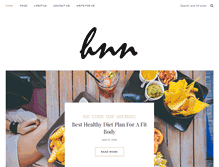Tablet Screenshot of healthynutritionnow.com